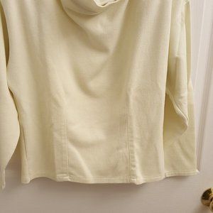 Off white mock turtleneck fitted sweater